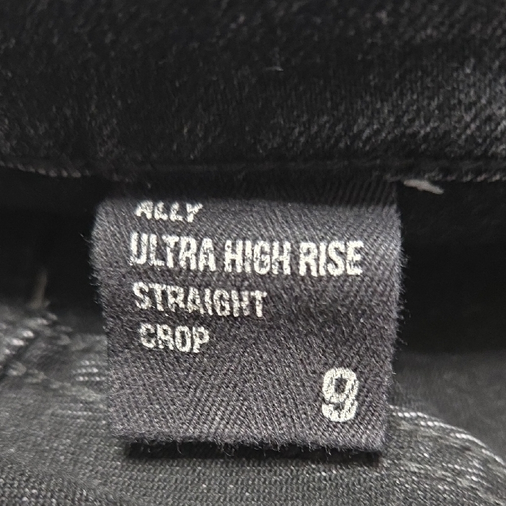 Eunina Sz 9 Charcoal Button-Up Cropped Jeans - Picture 3 of 8